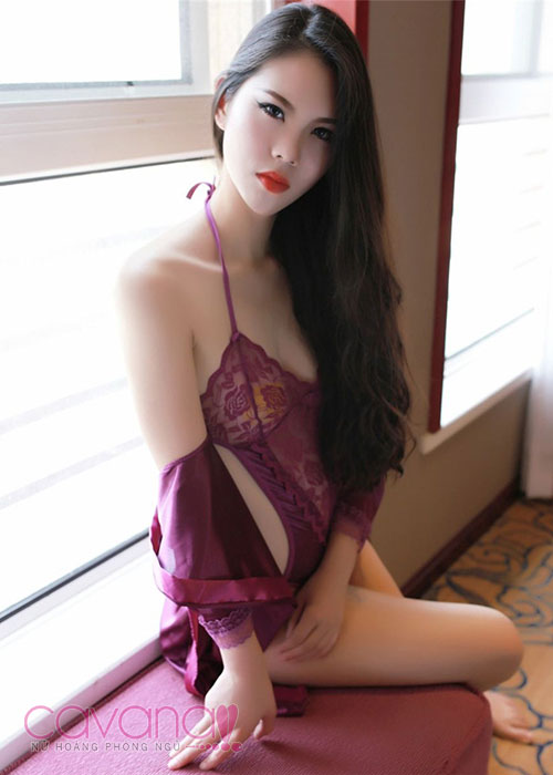 Set đồ ngủ quyến rũ Kẹo Ngọt - Tím