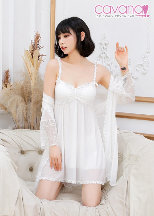 Set đồ ngủ Thiên Thần Tình Yêu - Trắng