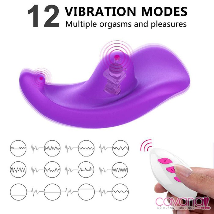 Trứng rung tàng hình điều khiển từ xa Aixia