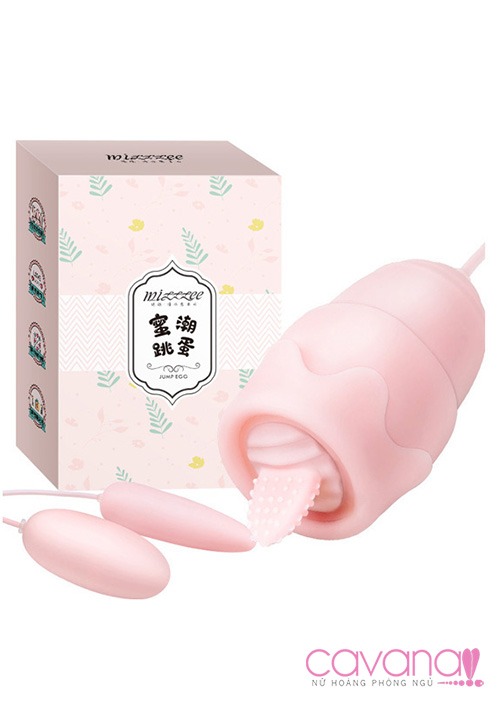 Trứng rung tình yêu kèm lưỡi rung Khoái Lạc Trứng rung tình yêu kèm lưỡi rung Khoái Lạc