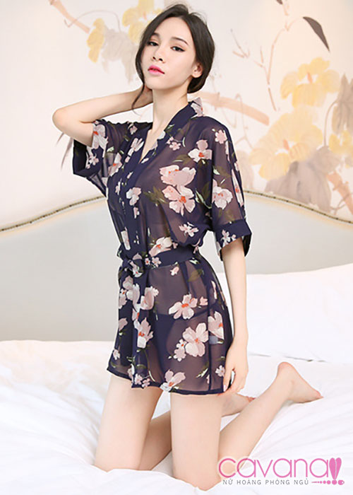 Váy ngủ gợi cảm Nét Xuân Thì - Xanh Đen Váy ngủ gợi cảm Nét Xuân Thì - Xanh Đen