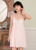 Đầm ngủ 2 dây mặc nhà Nắng Ban Mai - Hồng Nhạt