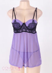 Đầm ngủ Bigsize Ảo mộng tình yêu- tím