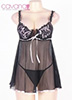 Đầm ngủ Bigsize Cục Cưng - Tím Lavender Đen