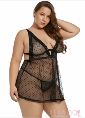 Đầm ngủ Bigsize Dạ Khúc- Đen