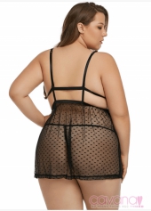 Đầm ngủ Bigsize Dạ Khúc- Đen