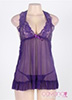 Đầm ngủ Bigsize Duyên Dáng - Tím