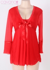 Đầm ngủ Bigsize Người Tình Mùa Đông - Đỏ