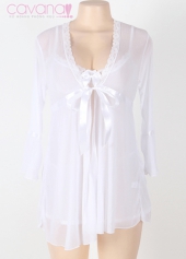 Đầm ngủ bigsize Người Tình Mùa Đông - Trắng