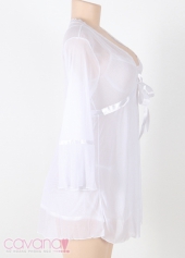 Đầm ngủ bigsize Người Tình Mùa Đông - Trắng