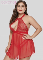 Đầm ngủ Bigsize Sau ánh hoàng hôn-Đỏ