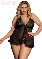 Đầm ngủ Bigsize Tuổi mộng - Đen