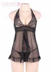 Đầm ngủ Bigsize Tuổi mộng - Đen