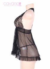 Đầm ngủ Bigsize Tuổi mộng - Đen