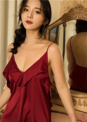 Đầm ngủ gợi cảm Đoá Hoa Ẩn Mình - Đỏ