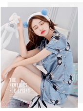 Đồ ngủ Pijama Ngắn Thỏ Xinh- Xanh