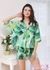 Đồ ngủ Pijama nữ Rừng Nhiệt Đới - Xanh