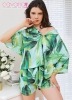 Đồ ngủ Pijama nữ Rừng Nhiệt Đới - Xanh