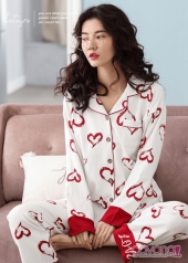 Đồ ngủ Pijama phong cách Hàn Quốc Tim Yêu
