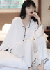 Đồ ngủ Pijama tay dài PJ35 - Trắng