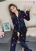 Đồ ngủ Pijama dài Strawberry - Xanh