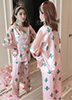 Đồ ngủ pyjama Hoa xương rồng- Hồng