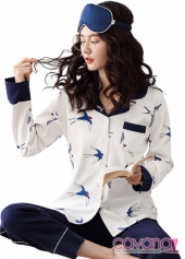 Đồ ngủ Pijama phong cánh Hàn Quốc Én Nhỏ