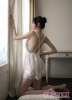Váy ngủ gợi cảm Hoa Cánh Tiên - Trắng
